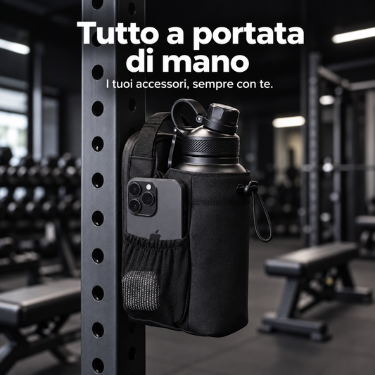 duecross - Borsa da palestra magnetica con portaborraccia