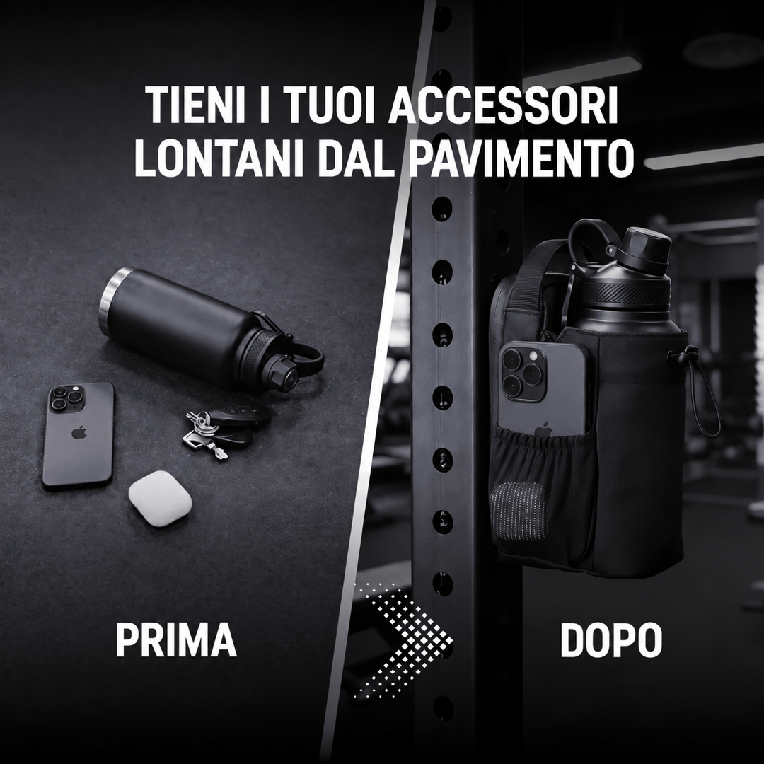 duecross - Borsa da palestra magnetica con portaborraccia